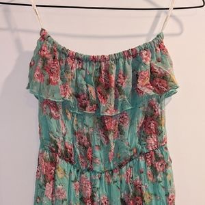Papaya Strapless High Low Floral Dress (COPY)